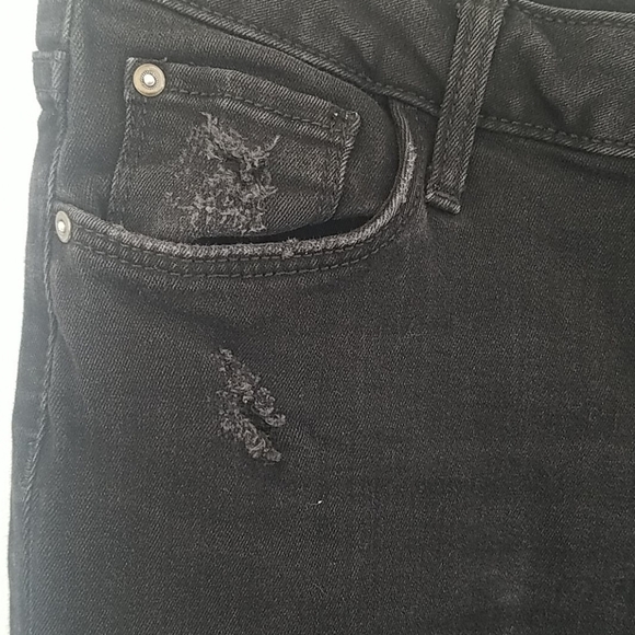 Zara Basic Z1975 Black Straight Distressed… - Picture 3 of 9